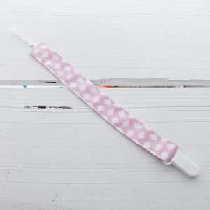 Fita de Chupeta Pink White