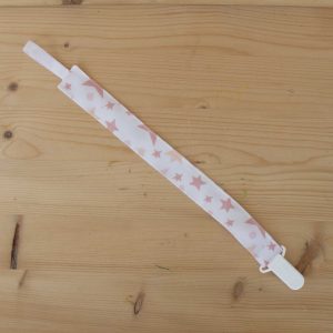 Fita de Chupeta Stars Pink