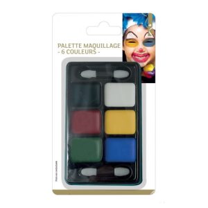 Kit de maquilhagem com paleta de 6 cores