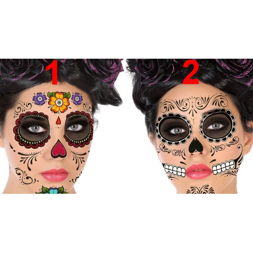 Tatuagem Day of Dead rosto - Image 2