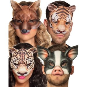 Máscaras de animais realistas – 4 modelos à escolha