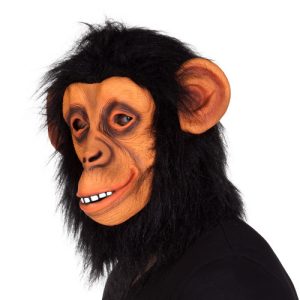 Máscara de macaco em látex de luxo