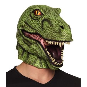 Máscara de t-rex em látex