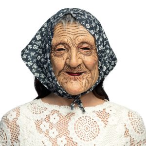 Máscara de senhora idosa