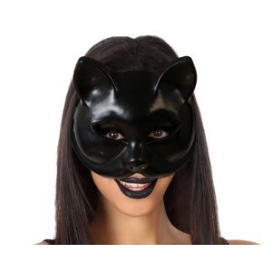 Máscara de gato preto