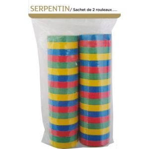 Lote de 2 rolos de serpentinas