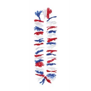 Colar de flores tricolor