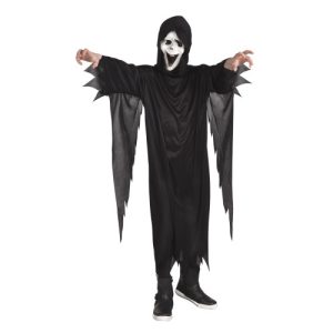 Fato de fantasma scream para criança: dos 4 aos 12 anos