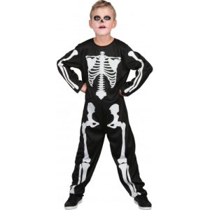 Fato de esqueleto infantil: dos 6 aos 9 anos