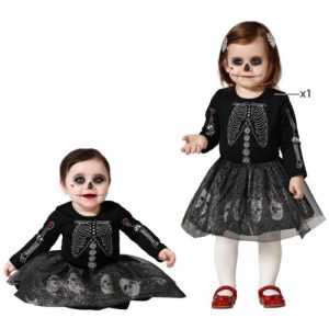 Fato de esqueleto para menina: dos 24 aos 36 meses