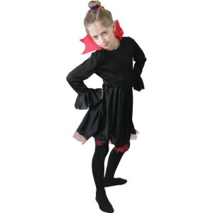 Fato de vampira para meninas: dos 2 aos 6 anos