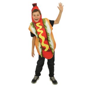 Fato de cachorro-quente para criança: dos 4 aos 12 anos