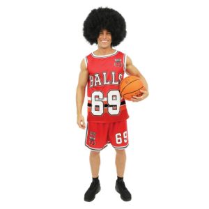 Fato de jogador de basquetebol humorístico