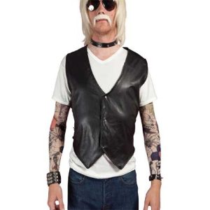 Fato de motociclista / punk / motoqueiro / delinquente