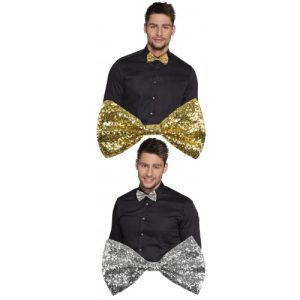 Gravata borboleta com lantejoulas – 2 cores à escolha