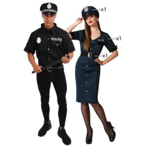 Fatos de polícia homem + mulher