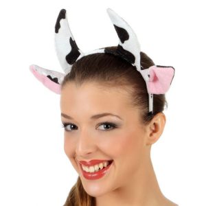 Faixa para a cabeça com padrão de vaca