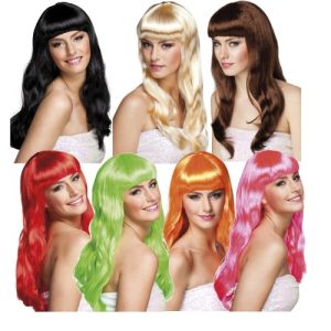 Promoção peruca longa – 13 cores à escolha