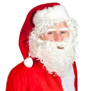 Peruca + barba + sobrancelhas Pai Natal
