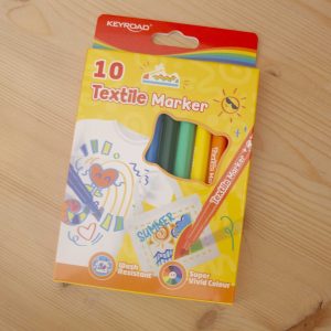 Kit 10 Canetas de Feltro para Têxtil (Keyroad)