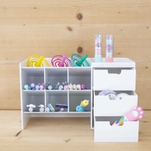 Organizador de mesa Hive Stack Branco