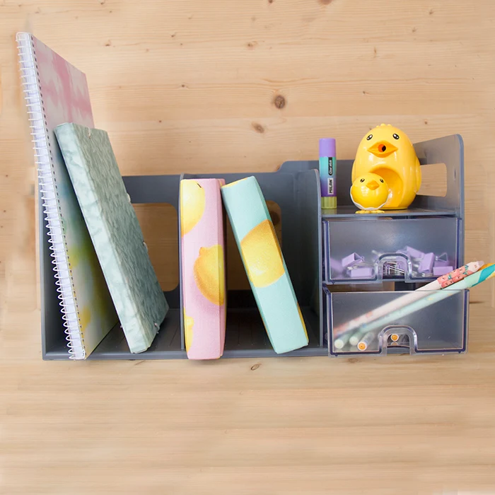 Organizador de mesa Book Rack Cinza - Image 2