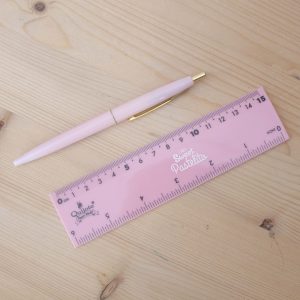 Régua 15 cm Pastel Rosa